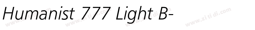 Humanist 777 Light B字体转换